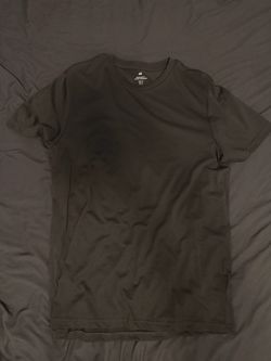 H&M Regular Fit Grey Crew Neck T-Shirt
