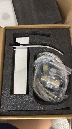 2- Modern Waterfall Bathroom Faucet – Chrome Finish – New in Box