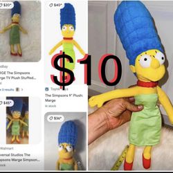 $10 Universal studios Plushy Marge Simpsons 19” Tall in great condition
