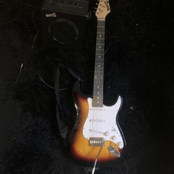 Electric guitar w Amp