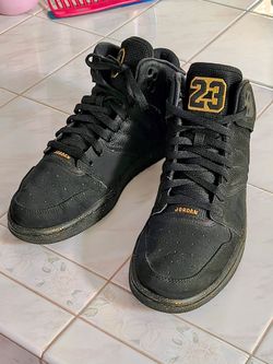 Nike Air Jordan 1 Flight 4 Premium Black Gold - Men's Size 9 (No Box)