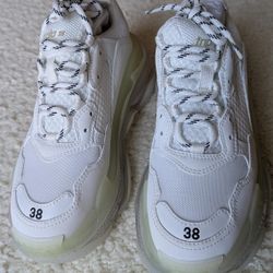 Balenciaga Triple S White Size 38 New