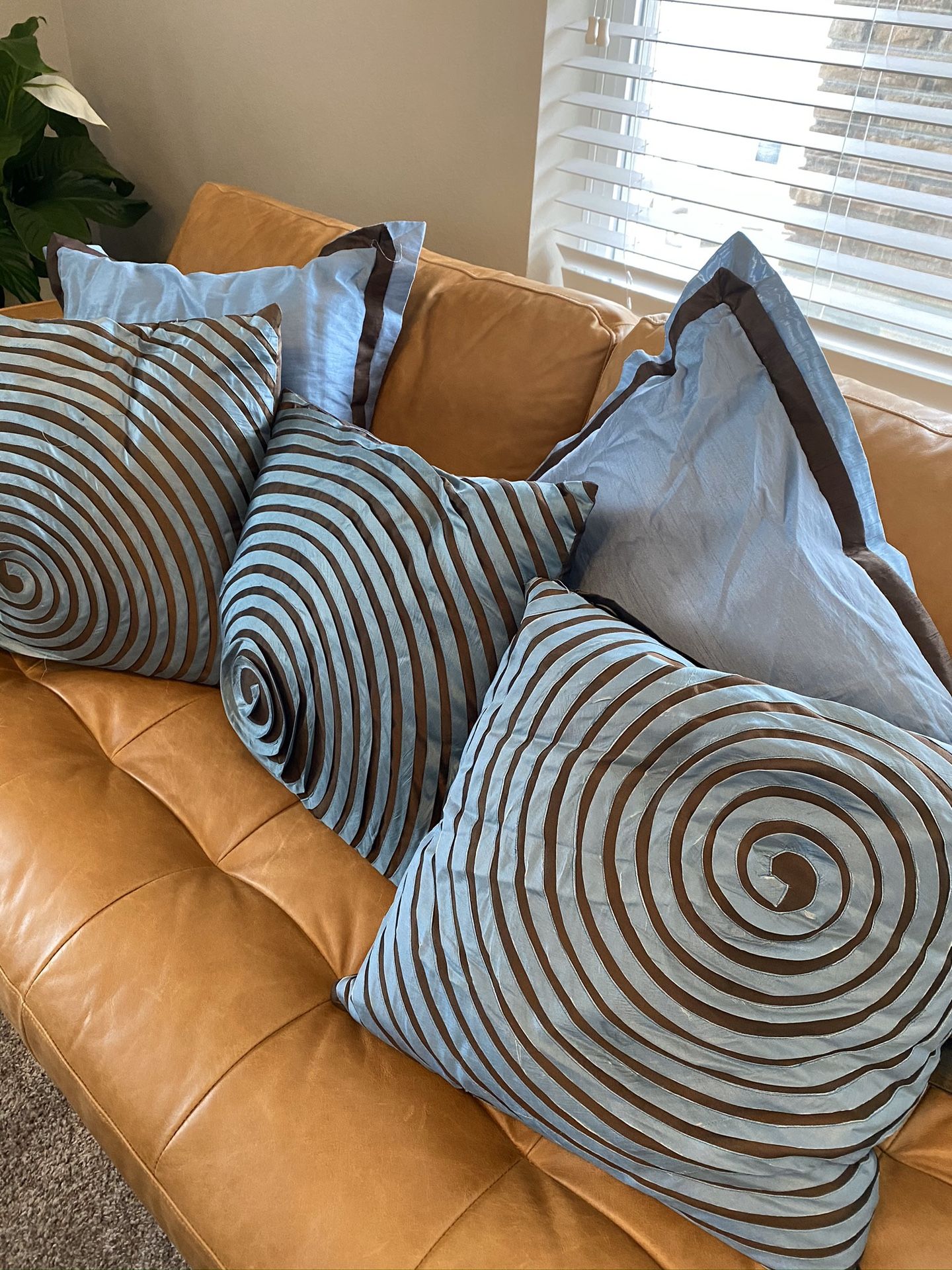 Pier One Pillows & Curtains Set