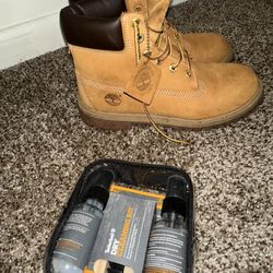 Timberland 6 in. Waterproof Boot + Cleaning Kit