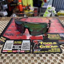 BOMBER Smoke-Bomb Green Mirror Polarized Safety Glasses