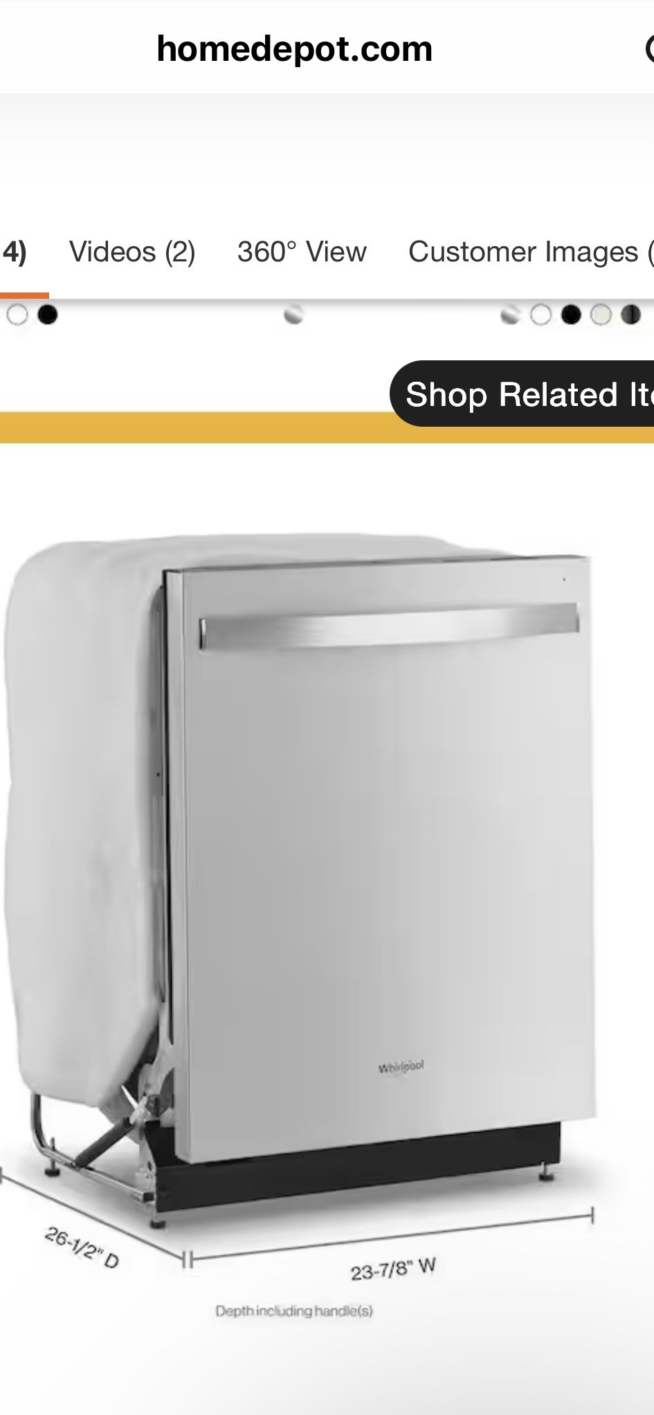 BRAND NEW STAINLESS STEEL DISHWASHER