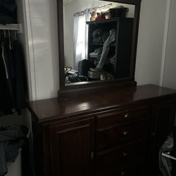 Big Mirror With Cabinets 