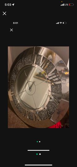 Bling Mirror Clock 