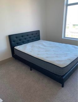 Button tufted black bed frames available in all sizes | King Queen Twin Full delivery available!