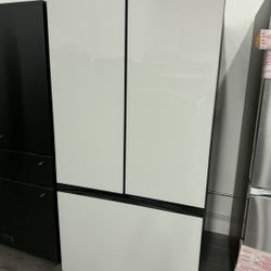 Bespoke 3 Door Refrigerator White Panels 