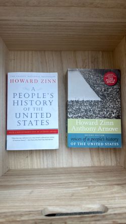 Howard Zinn History Book pair