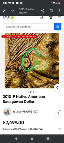 2000- 2010 P Native American Sacagawea's Dollar Coin