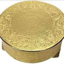20" Gold Wedding Cake Stand