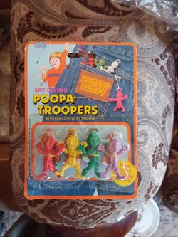 Vintage 1985 Imperial Toy Co. "Pocket Stuff" Sky Diving Poopa-Troopers