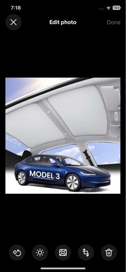 For 2023-2025 Tesla Model 3 Sunshade Roof Window Insulation UV