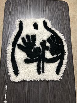 Handprint custom rug