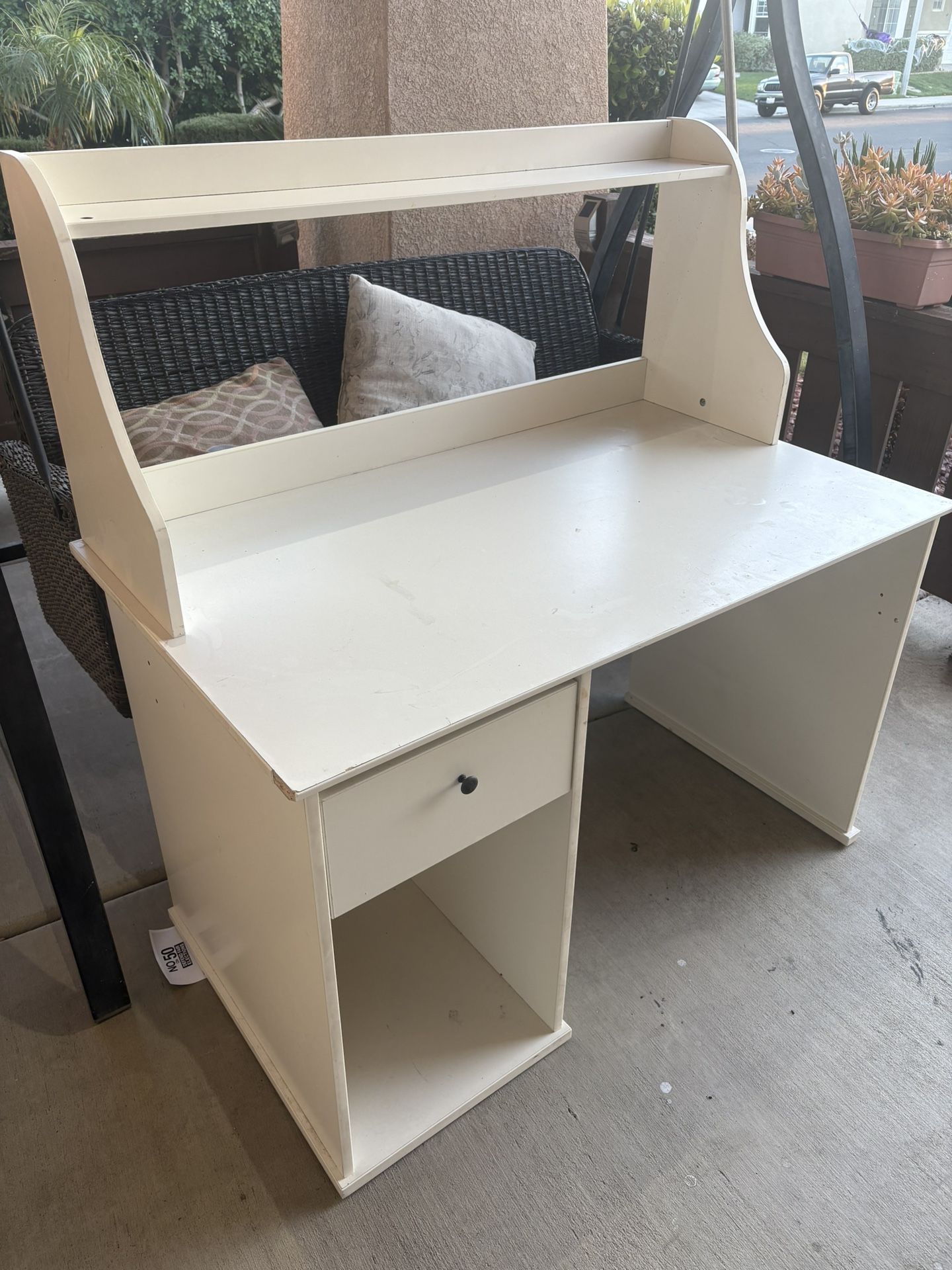 White Desk Like New Condition