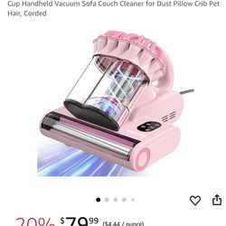 Belife M8 Mattress Vacuum Cleaner, 18Kpa Bed Vacuum Cleaner with UV & Hot Air & High Heating, 550W Powerful Suction Double-Cup Handheld Vacuum Sofa Co