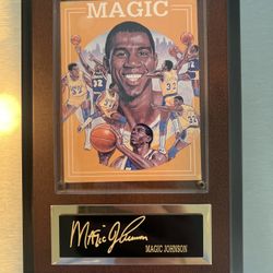 Magic Johnson Plaque 