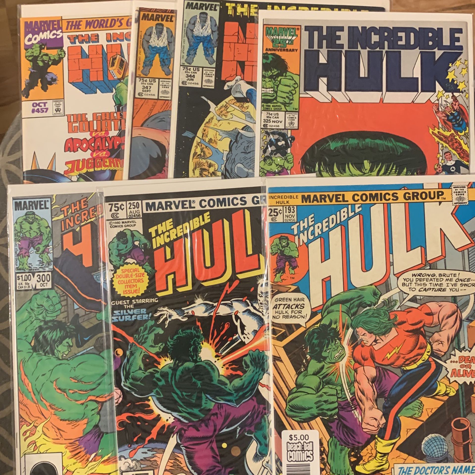 Marvel Comic Book Incredible Hulk Older Issues