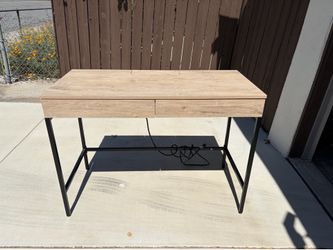 Modern desk with power source