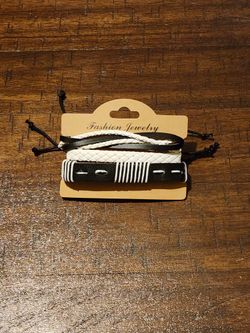 3 Pack Leather Bracelets 