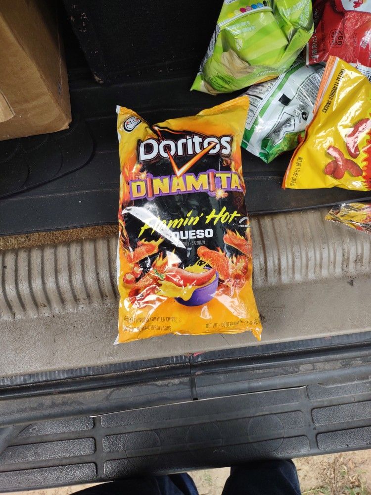 10 Bags Of Doritos Dinamita Flaming Hot Queso