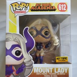 My Hero Academia MHA Mount Lady 6" Funko Pop Hot Topic Exclusive 