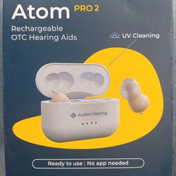 Brand New (Never Opened Or Used) Atom over the counter Hearing aids