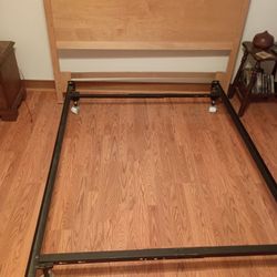 Great Starter Full Bed Frame And Headboard For Sale 