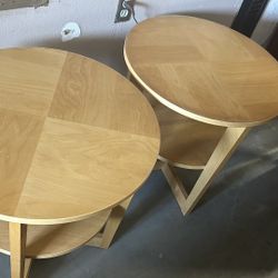 Round End Table Set 