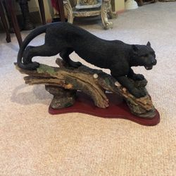 Black Jaguar Statue 