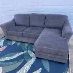 Gray Sectional Free Delivery Sofa Reversible Chaise Couch