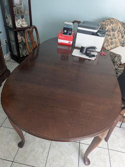 Wood Dining set with table and 6 chairs