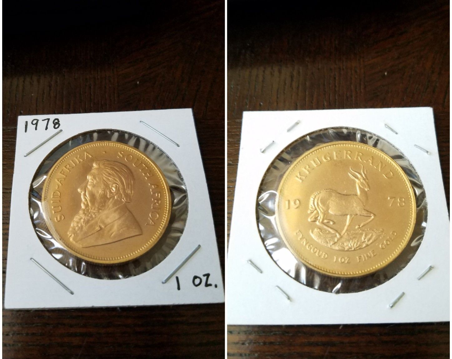 1oz AU Gold .999 Krugerrand 1978 (REAL)