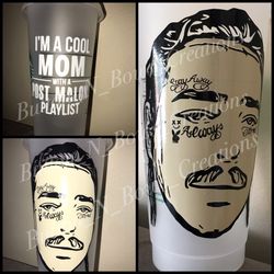 Custom made vinyl decal Post Malone (Add any decal to your cup)