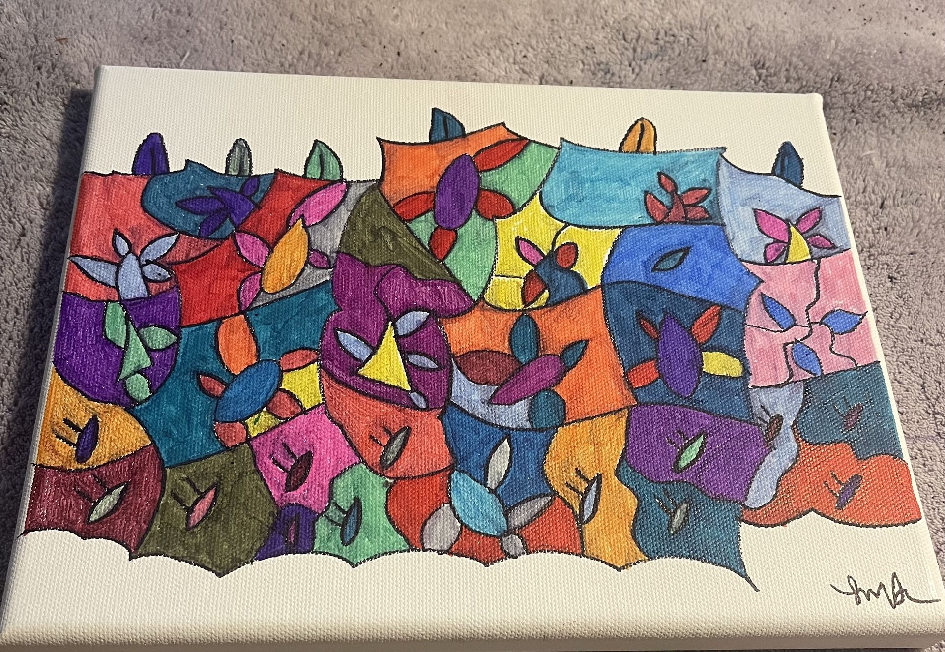 Unique Shapes Abstract Art New