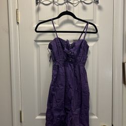 Purple Dress with Bows 