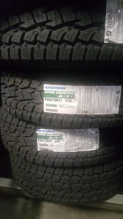 265/70R17 Toyo open country Mt