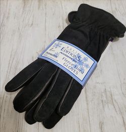Thinsulate Insulation 40 Gram Gloves Women XL Black Soft Genuine Leather Lined