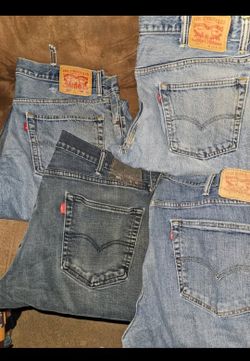 4 Pairs Mens Levi's Jean's 38 X 32