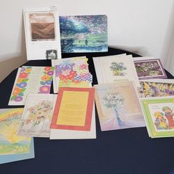 Lot of 12 Assorted Greeting Cards With Envelopes 