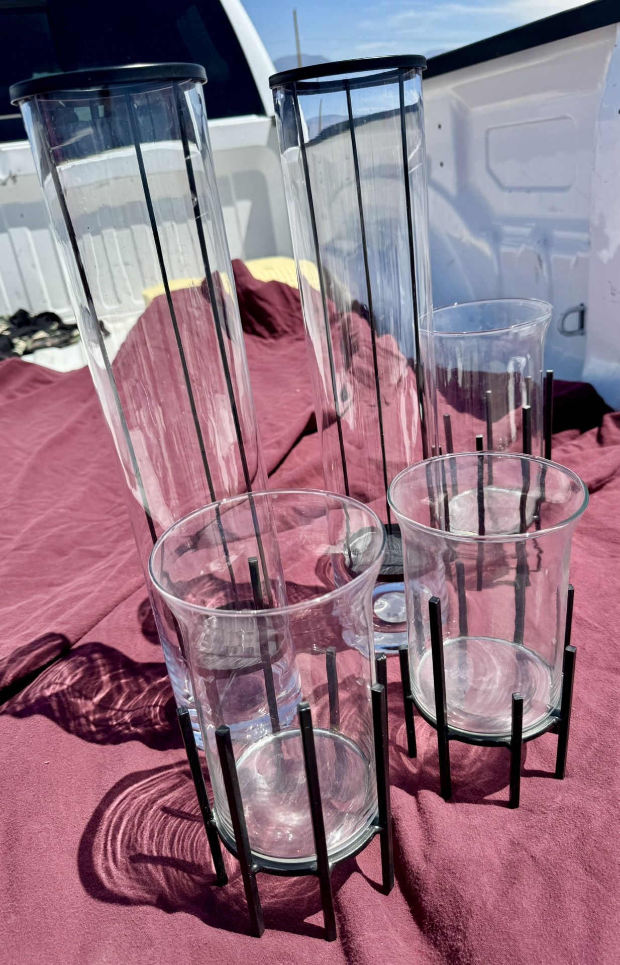 Glass Candle Holders