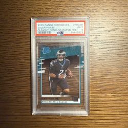 JALEN HURTS RATED ROOKIE CHRONICLES CLEARLY PSA 9