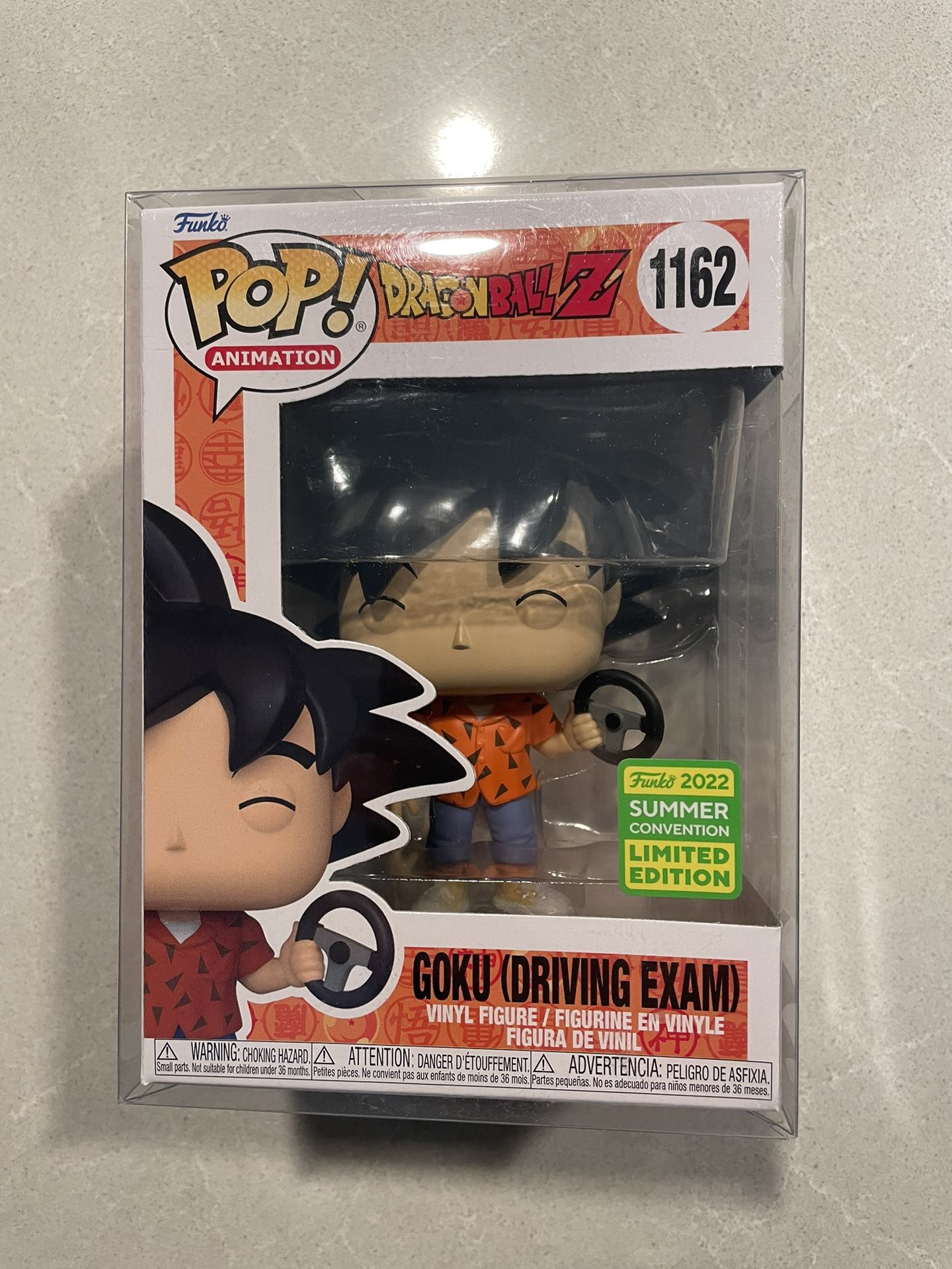 Goku Driving Exam Funko Pop Set *MINT* 2022 SDCC Summer Convention Exclusive Dragonball Z DBZ 1162 with protector Gamestop