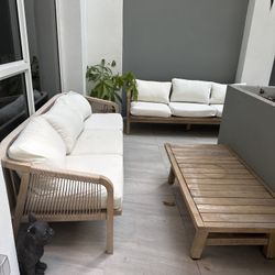 Modern Outdoor Patio Sofa + Chair Set — $950