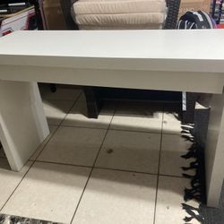 Plain White Desk
