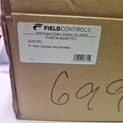 Field control 5" Vent Damper W/o Harness