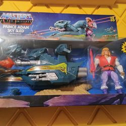 Prince Adam And Sky Sled He-Man And The Masters Of The Universe Origins Figure Set With Vehicle