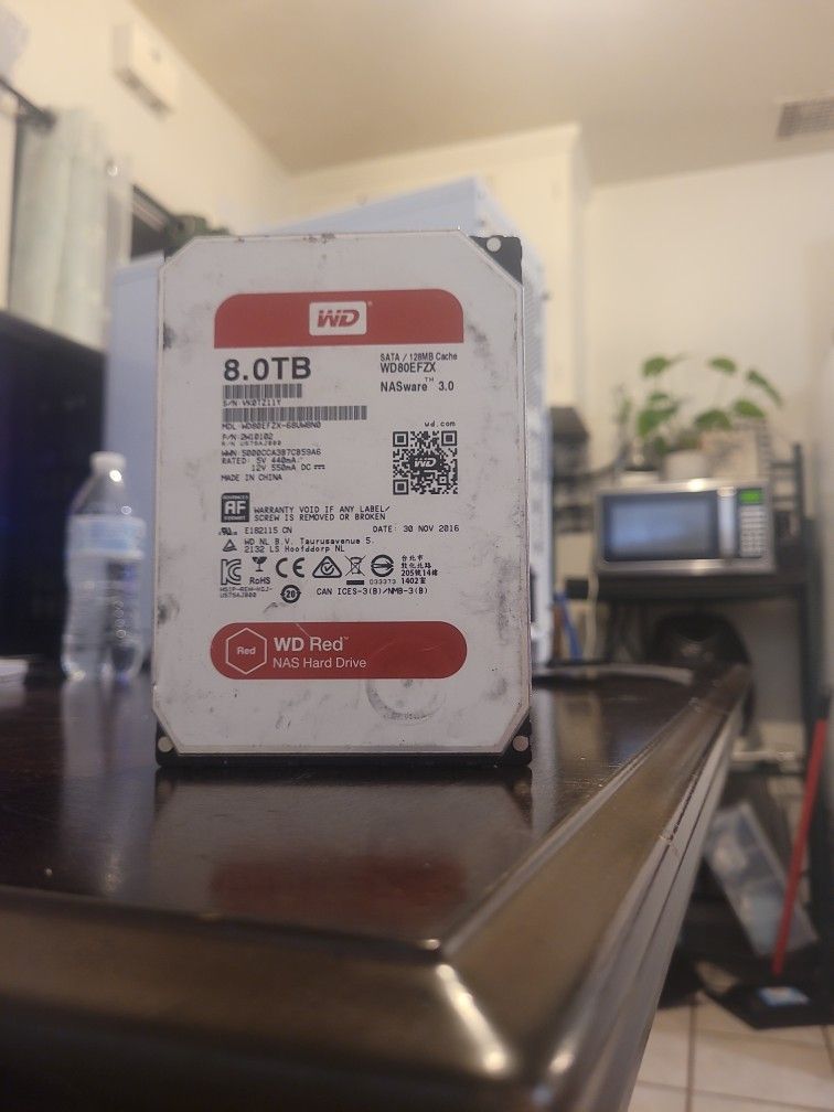 Western DIGITAL 8.0 TB NAS Hard Drive